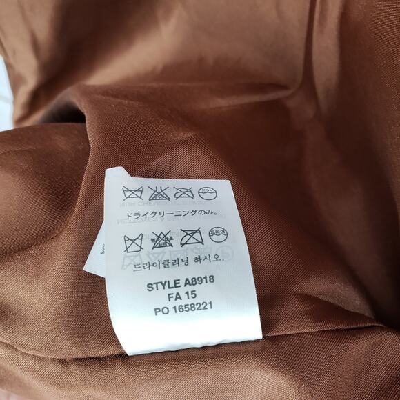 J.Crew New Women's Brown Italian Double Cloth WoolBlend Full Zip Coat Size2 - Picture 9 of 14